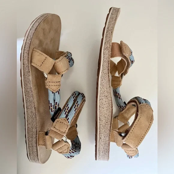 EUC In Box - Teva Original Universal Rope Sandals - Canal Blue - Picture 4 of 8